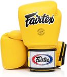 Fairtex BGV1 Muay Thai Boxing Training Sparring Gloves (Yellow, 12 oz)