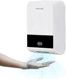 interhasa! Wall Mounted Hand Dryer with HEPA Filter, 1000W High Speed Jet Hand Dryer for Commercial & Home Use, Automatic Touchless, 10s Fast Dry, Energy Efficient, Ultra Quiet, White