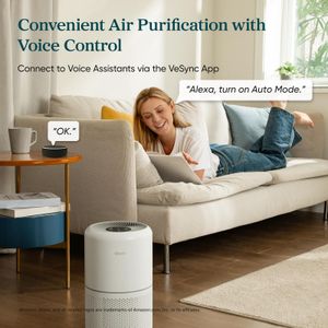 Levoit Smart HEPA Air Purifier – Home & Bedroom, 10-Inch