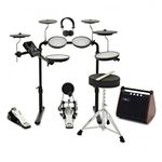 VISIONDRUM-PRO Electric Drum Kit with Headphones - Mesh Pads Electronic Drum Set for Kids and Adults