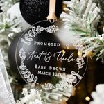 Promoted to Aunt and Uncle Ornament