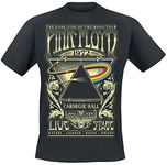 Pink Floyd Dark Side of The Moon - Live On Stage 1972 Men T-Shirt Black XXL, 100% Cotton, Regular