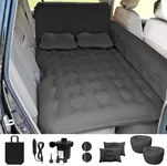 ISWEES Car Bed SUV Air Mattress, Car Air Mattress with Electric Air Pump, 2 Inflatable Pillows and 2 Footrests for Back Seat, Side Seat,Trunk Sleeping - Upgraded -Thickened Camping Air Mattress