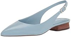 Vince Camuto Women's Jesander Buckle Flat Loafer, Parisian Blue, 9 UK