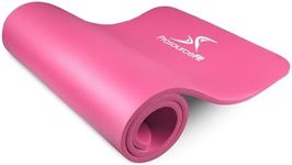 ProsourceFit Extra Thick Yoga and Pilates Mat ½” (13mm), 71-inch Long High Density Exercise Mat with Comfort Foam and Carrying Strap