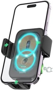 SooPii Dual Coils Wireless Car Charger,15W Fast Smart Alignment Wireless Charging Car Mount, Full Auto-Clamping Car Phone Holder Charger for lPhone 15/14 Pro,Samsung Galaxy Z Fold4/3/Flip4/3/S23