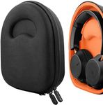 Geekria Shield Headphones Case for Lay Flat On-Ear Headphones, Replacement Hard Shell Travel Carrying Bag with Cable Storage, Compatible with Skullcandy, Sony, B&O, JBL Headsets (Black)