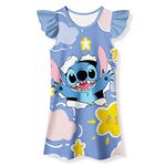 TICODY Movie Girls Nightgowns Girls Pajamas Nightdress Sleepwear for Little Girls 7-14 Years Purple