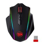 Redragon M686 Wireless Gaming Mouse, 16000 DPI Wired/Wireless Gamer Mouse with Professional Sensor, 45-Hour Durable Power Capacity, Customizable Macro and RGB Backlight for PC/Mac/Laptop