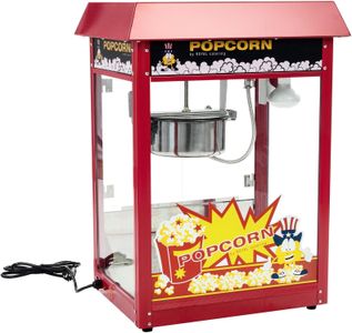 Royal Catering Popcorn Maker 8oz – Red Commercial Machine