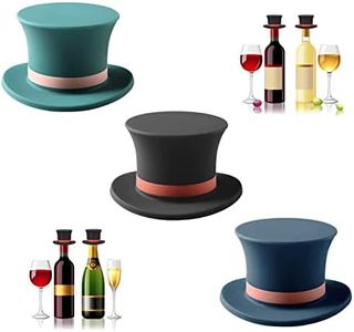 HKTOPCNE Lot de 3 bouchons de bouteille en silicone pour bouteille de vin, drôles et réutilisables, bouchons de vin, bouchons de bouteille, bouchons de bouteille, garde au frais pour le vin, la bière
