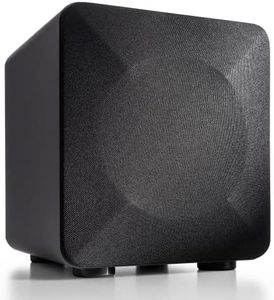 Audioengine S6 210W Powered Subwoofer - Versatile, Tight, Smooth hi-fi Subwoofer - Built-in Amplifier - Wireless-Ready, Designed for Audio and Home Theater Performance Black