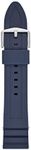 Fossil Men's 22mm Silicone Interchangeable Watch Band Strap, Color: Navy (Model: S221302)