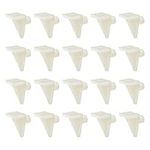 uxcell Plastic Shelf Support Pegs 20pcs 5mm Cabinet Shelf Clips Shelf Bracket Holder Peg for Kitchen Furniture Book Shelves Supplies