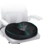 Trajectory Back Support for Chair, Memory Foam Car Seat Office Chair Back Support Cushion (Seat Cushion)