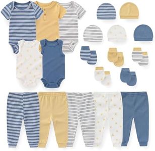 JELYLOVE Unisex Baby Boy Girl Bodysuits Sets 20 Pack Cotton Casual New Born Clothes Comfort Infant Outfit Essentials