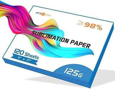 HTVRONT Sublimation Paper 11x17 Inch - 120 Sheets Easy to Transfer