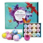 Beautifier Life Moisturizer Bath Bombs Gift Set, Natural Refreshing Bubble Bath Kit with Relaxing Scents Made from Essential Oils for Bubble and Spa Bath – Ideal for Dry Skin Moisturize - Pack of 12