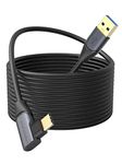 CableCreation 16Ft Link Cable Compatible With Meta Quest Pro/Quest3/Quest2/Pico4, Usb To Usb C 3.1 Cable 5Gbps High Speed Vr Headsets Accessories Gaming Pc Link Cable 5 Meters, Black