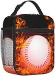 ORIWAVE Baseball Lunch Box Fire Fla