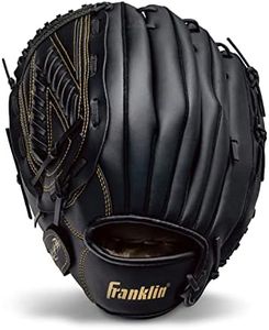 Franklin Sports Baseball + Softball Glove - Field Master Baseball + Softball Mitt - Adult + Youth Glove - Men's + Women's Baseball + Softball Gloves - Left Hand Throw - 13" - Gold