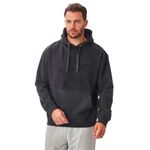 Iron Mountain Mens Soft Fleece Pullover Hooded Hoodie, Reclaimed Yarn Eco Friendly Top, Charcoal Marl, 2X-Large