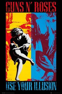AMBROSIANA GB Eye Ltd, Guns N Roses, Illusion, Maxi Poster 61 x 91,5 cm, Carta, Multicolore, 91.5 x 61cm