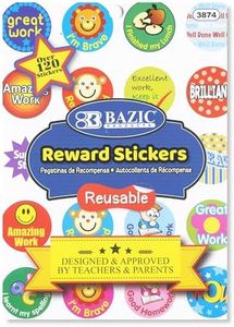 BAZIC Products Reward Sticker Book 120+ Stickers, Animal Positive Words Colorful Motivational Sticker, Gift for Kids Children Teacher Classroom, 1-Pack