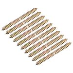 sourcing map 6x70mm Hanger Bolts, 24pcs Double Ended Self-Tapping Thread Wood to Wood Dowel Screws for Wood Connecting