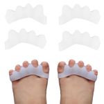 DLOSN 2 Pairs Toe Separators For kids - Correcting Bunions and Restoring Toes to Their Original Shape,children Toe Spacers, Bunion Corrector. (S: little kids 11-Big kids 2.5)