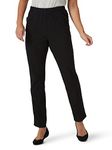 Chic Classic Collection Women's Size Plus Cotton Pull-On Pant with Elastic Waist, Black Denim, 22W