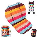 Twoworld Baby Stroller/Car/High Chair Seat Cushion Liner Mat Pad Cover Protector Double-sided Striped Water Resistant