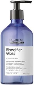 L'Oréal Professionnel, Champú reparador e iluminador para pelo con mechas o rubio, Blondifier Gloss, SERIE EXPERT, 500ml