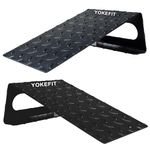 YOKEFIT Squat Wedge – Professional Squat Ramp for Weightlifting and Fitness – Squat Platform- Slant Board for Heel Elevated Squats and Calf Raises – Heavy-Duty Anti-Slip Squat Blocks (20 Degrees)