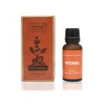 Nyassa Patchouli Essential Oil 20ml known for its antibacterial & skin rejuvenation property. Pure and Natural with no Parabens, Silicons, Petroleum. Aromatherapy oil known to have relaxing benefits.