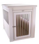 New Age Pet ECOFLEX Dog Crate End Table with Spindles; Antique White Small, EHHC404S-ROCKY, Anitque White