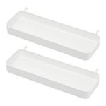 Ikea SKADIS Shelf (Fits SKADIS Peg Board), White, 28x9x3 Centimetres - Set of 2, 28x9x3cm