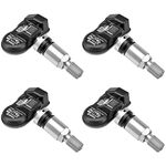 Autel TPMS Sensor Set of 4, MX-Sensor 2in 1 Dual Frequency 315MHz + 433MHz Press-in OE-Level Universal TPMS Sensors Programmable by Autel TPMS Tool Compatible with TS408S TS508WF TS601 (Metal Valves)