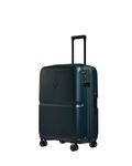 ANTLER - Single Stripe Hard Shell Medium Suitcase - Durable, Lightweight & Expandable, 4 Spinner Wheels - Adjustable Handle, TSA Lock, 68cm - Indigo