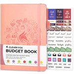 Clever Fox Budget Book – Financial Planner Organizer & Expense Tracker. Money Planner Account Notebook for Monthly Budgeting. Compact (Peach Pink)