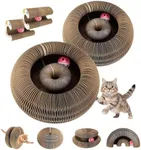 2PACK Kitty Kurlz Cat Toy, Magic Organ Cat Scratching Board with a Ball, Snufflepaw Accordion for Cats, Interactive Recyclable Scratching Pads for Indoor Cats