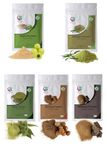 Herbal powders for Hair (Each 100g) | Amla, Reetha (Aritha), Shikakai, Bhringraj & Neem | 100% Pure and Natural herbal combo | By Yogi’s Gift®