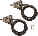 Master Lock Cable Lock, Python Adjustable Keyed Cable Lock, 6 ft. Long Cable, 2 Pack Mossy Oak Country DNA Camouflage, 8418TCAMODNACC