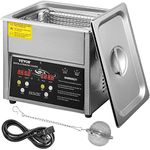 VEVOR Digital Ultrasonic Cleaner 3L Ultrasonic Cleaning Machine Sonic Cleaner Machine 304 Stainless Steel Ultrasonic Cleaner Machine with Heater and Timer for Cleaning Jewelry Glasses Watch