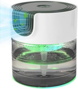 Oxyvana Water Air Purifiers for Home, Quiet Variable Speed Water Based Air Purifier with 7 Color Night Light, Air Washer Humidifier Essential Oils Aroma Fresher for Home, Bedroom, Office, Pet Odors