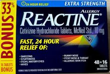 Reactine Extra Strength Tablets 64 tablets