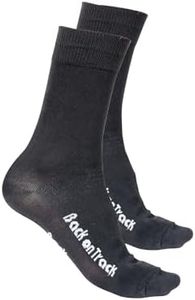 Back on Track Therapeutic Regular Socks - Unisex Adults Breathable Soft Temperature-Regulating Mid-Calf Socks, 1 Pair, L