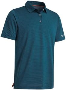 Boys Polo Shirts Short Sleeve Striped Performance Moisture Wicking Dry Fit Golf Shirts for Boys