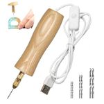 Electric Resin Drill Set Premium Wooden Body Hand Resin Jewelry Drill for jewelry making, Resin Art, Drilling Jewelry, and DIY Crafts