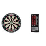 Unicorn Dartboard | Eclipse Pro | Ultra-Visible Number Ring & Spider | Championship Quality Sisal Bristle & VIPER ProScore Digital Dart Scorer,Black